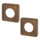Square Passage Rose Cover - Antique Brass