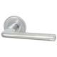 Polished/Satin Chrome Door Handles on Round Rose - Lena Range