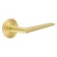Fire Rated Door Handles on Round Reeded Rose - Mayfair Range - Satin Brass