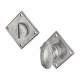 Square Bathroom Turn & Release - 54mm Diameter - Pewter