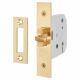2426 3 Lever Sliding Door Lock - 77.5mm Case - 57mm Backset - Polished Brass