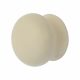 Ceramic/Porcelain Mushroom Round Cabinet Knob - 40mm Diameter - Cream