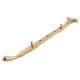 Cast Bulb End Casement Window Stay - 12"/300mm Length - Polished Brass