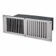 Floor Vent - 267 x 95 x 125mm - 11000mm² Free Air Flow - Polished Stainless Steel