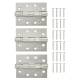 Twin Ball Bearing Grade 13 Butt Fire Door Hinge - 100 x 75 x 3mm - 201 Stainless - Pack of 3