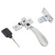 Cast Victorian Locking Wedge Casement Window Fastener - Reversible - Polished Chrome