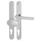 Balmoral uPVC Offset Multipoint Lever/Pad Door Handle - 92/62mm c/c - Bright Chrome