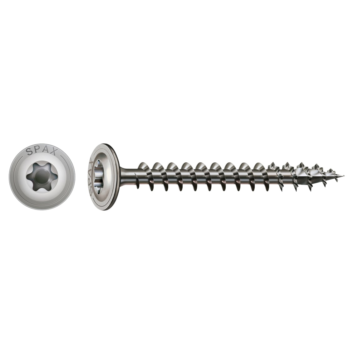 T-Star Plus Torx Washer Head Wood Screws - 8.0 x 50mm - A2 Stainless Steel - Pack of 50
