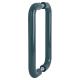 Anthracite Grey Nylon D-Bar Door Pull Handles - Back to Back - 300mm c/c