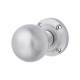Satin Chrome Victorian Ball Mortice Door Knob - 61mm Rose Diameter