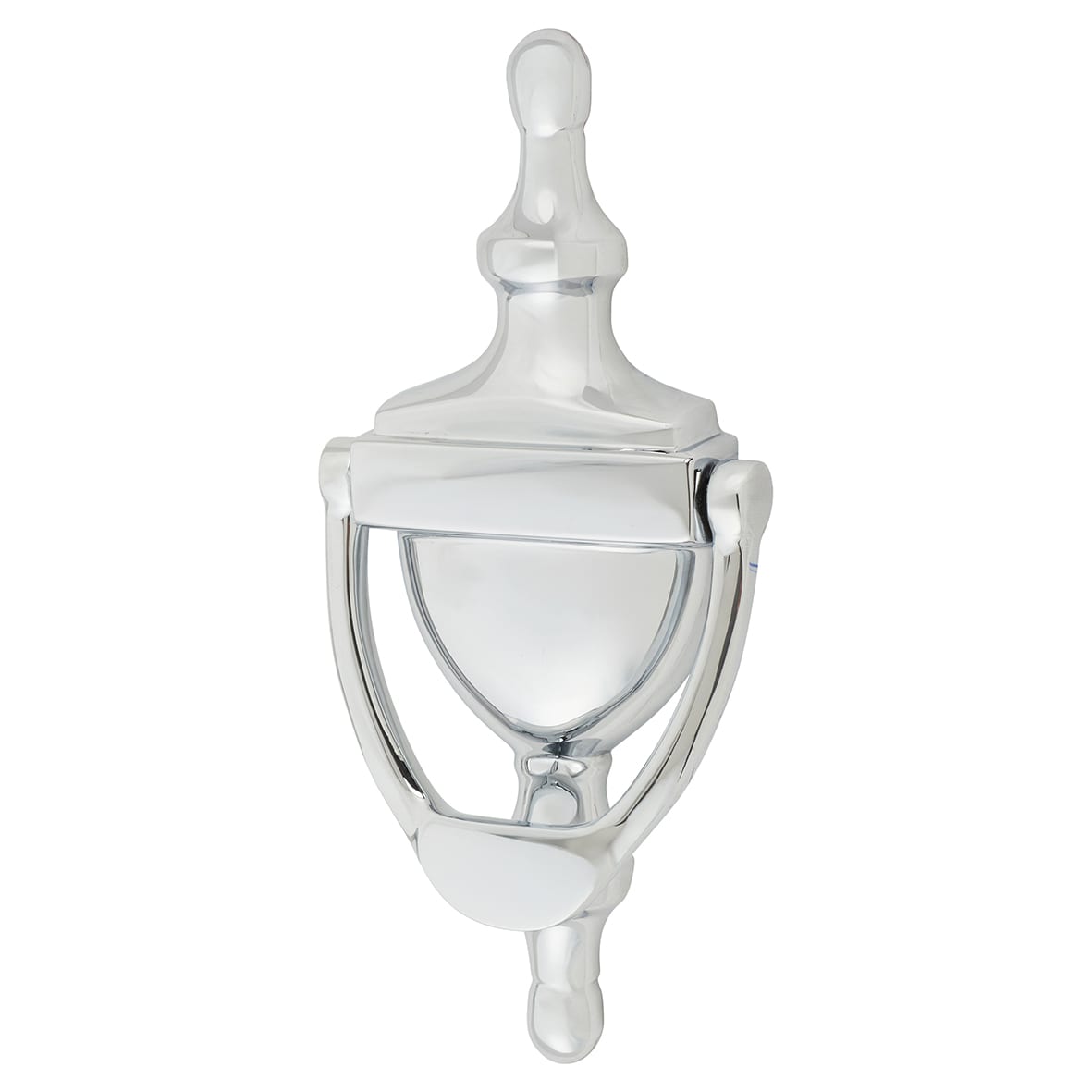 Marcus Urn Door Knocker - Polished Chrome - 152 x 66mm