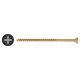 Yellox Pozi Countersunk Wood Screws - 5.0 x 90mm - Yellow Zinc - Pack of 100