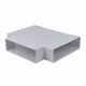 Insulated Flat Tee - 204 x 60mm - White