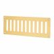 Plain Slotted Vent - 242 x 89mm - 4800mm² Free Air Flow - Polished Brass
