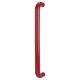 Rouge Red Nylon D-Bar Door Pull Handle - Bolt Fix - 600mm c/c