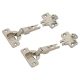 Slide On MODUL Cabinet Hinge Pack - 100° - Sprung - Overlay - Zinc Plated - Pair
