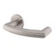 Satin Stainless Steel Styled Return to Door Handles on Round Rose