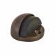 Half Moon Oval Door Stop - 25 x 45mm - Dark Bronze