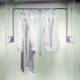 Midi Plus Double Pull Down Wardrobe Rail Lift - 750-1150mm - Max Weight 10kg - Grey