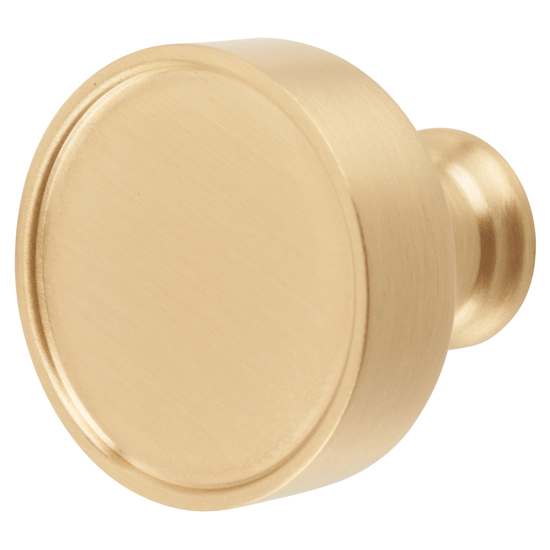 Marcus Florence Round Cabinet Knob - 32mm Diameter - Satin Brass