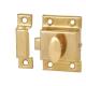Box Style Cupboard Catch - 55 x 38 x 30mm - Electro Brass