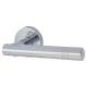 Polished Chrome Door Handles on Round Rose - Dakota Range