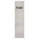 Stainless Steel Finger Plate - Push - 300 x 75 x 1.2mm - Satin