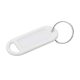Key Ring Tag - 48 x 21mm - White - Pack of 10