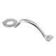 Escutcheon Handle for Long Throw Gate Lock - 200mm Length - Polished Chrome