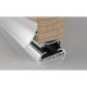 Trimline 25 3-Part Threshold - 914mm Length - Inward/Outward Opening Doors - Mill Silver