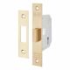 Contract 3 Lever Deadlock - 64mm Case - 44mm Backset - Polished Brass