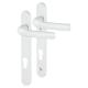 1710RH/3370N White uPVC Multipoint Door Handles - Short Plate - 92mm c/c - Tokyo Range