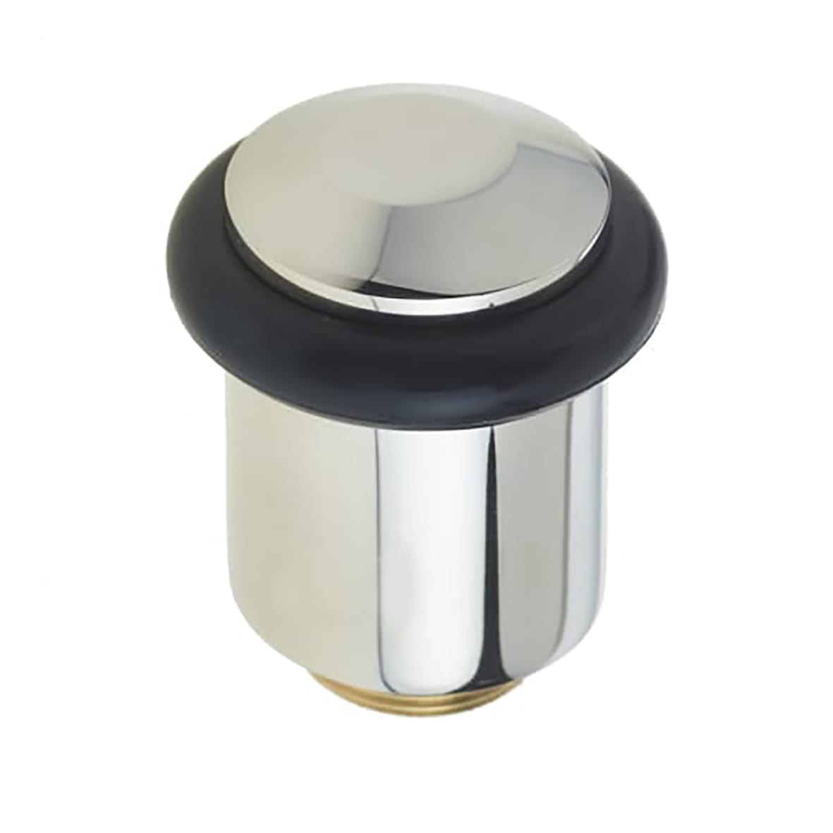 Chamfered Floor Door Stop - 40 x 38mm - Polished Nickel