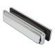 uPVC/Timber - Nu-Mail Letter Plate - 310 x 68mm - Door Thickness 40-80mm - Bright Chrome