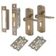 Antique Brass 3 Lever Sashlock Door Handles Pack - Rome Range