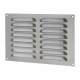 Hooded Louvre Vent - 229 x 152mm - 6650mm² Free Air Flow - Satin Chrome