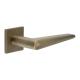 Antique Brass Unsprung Fire Rated Door Handles on Square Rose - CR-107 Range