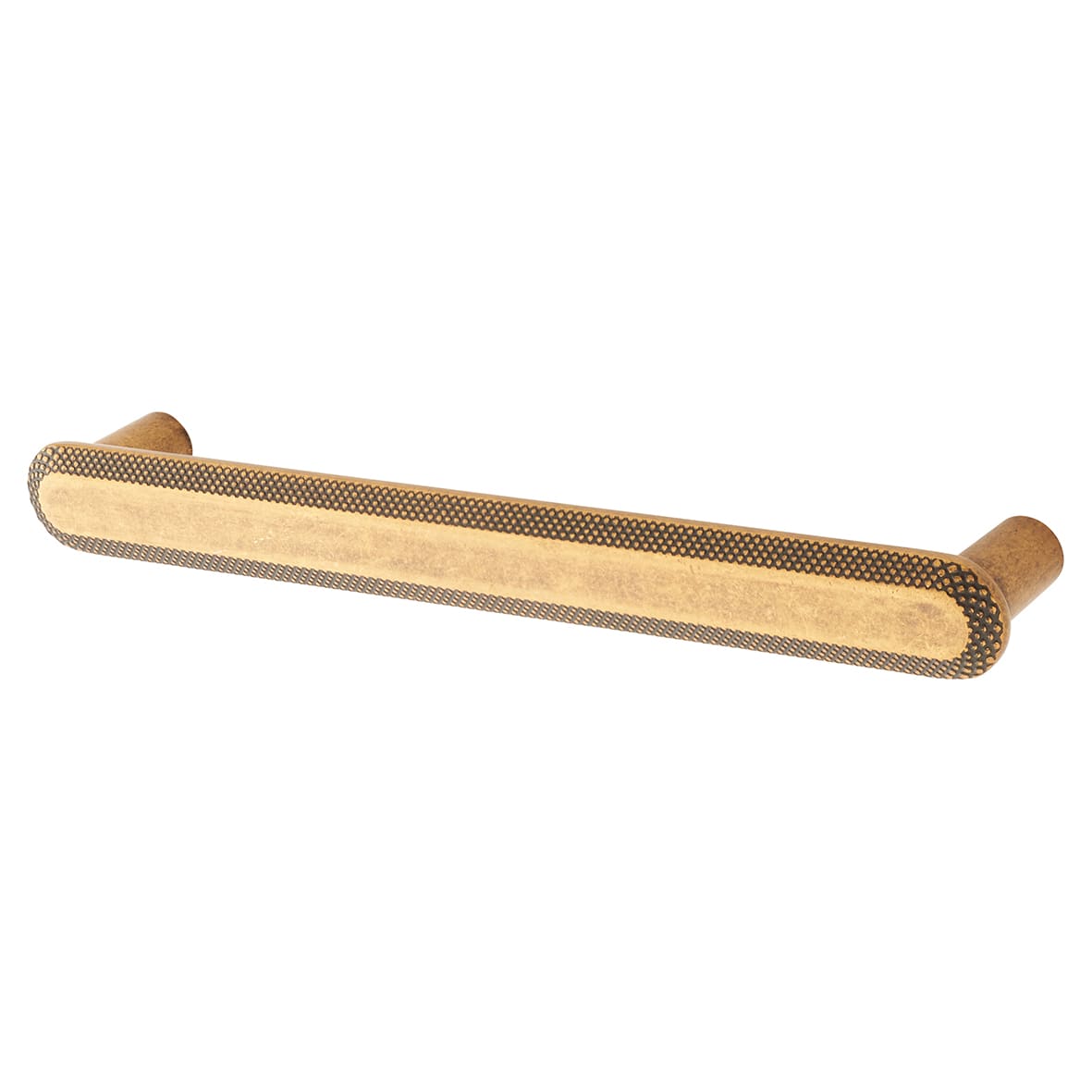 Morley 19mm Bobbled D-Bar Cabinet Pull Handle - 160mm Centres - Antique Brass