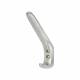 Heavy Duty Single Hat & Coat Hook - 125 x 42mm - Satin Chrome