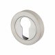 Escutcheon - 50mm Diameter - Euro - Satin/Polished Chrome