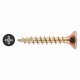 All Purpose Pozi Countersunk Wood Screws - 4.0 x 25mm - Yellow Zinc - Pack of 200