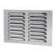 Hooded Louvre Vent - 229 x 152mm - 6650mm² Free Air Flow - Polished Stainless Steel