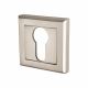 Square Escutcheon - 50 x 50mm - Euro - Satin Nickel