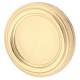 Covered Escutcheon - 42mm Diameter - Keyhole - Polished Brass