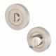Duo Bathroom Turn & Release - 53mm Diameter - Satin/Polished Stainless Steel