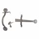 Pewter Heavy Thumb Latch Set - 55mm Door Thickness