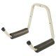 Heavy Duty Tubular Garage & Shed Padded Double Storage Hook - 255mm Depth - Cream & Black