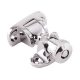 Heavy Duty London Style Brighton Sash Window Fastener - 49 x 22mm - Polished Chrome