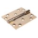(H102) Hi-Load Grade 13 Butt Fire Door Hinge - 100 x 88 x 3mm - Polished Brass