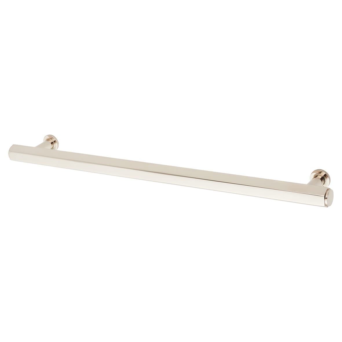 Vesper Hex 14mm T-Bar Cabinet Pull Handle - 224mm Centres - Polished Nickel